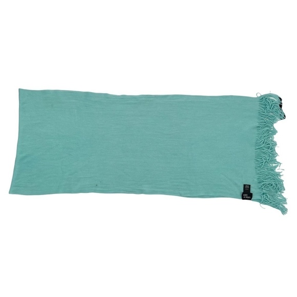 Layers By Lizden Green Acrylic Fringe Scarf - Picture 8 of 11